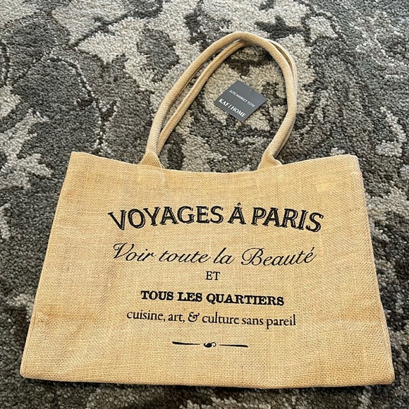 jute market Handbags - Jute Market Tote Bag